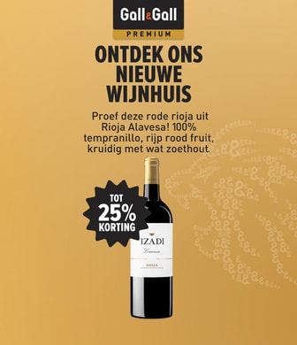 Ontdek ons nieuwe wijnhuis. Proef deze rode rioja uit Rioja Alavesa! 100% tempranillo, rijp rood fruit, kruidig met wat zoethout.